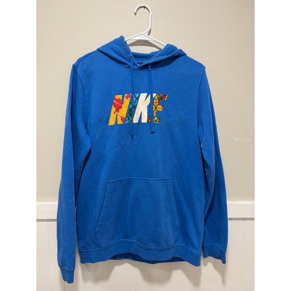 Nike Pullover Hoodie Blue Athlesiure Men Size Medium